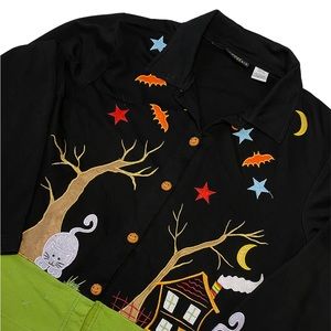 Cutest vintage Halloween button up